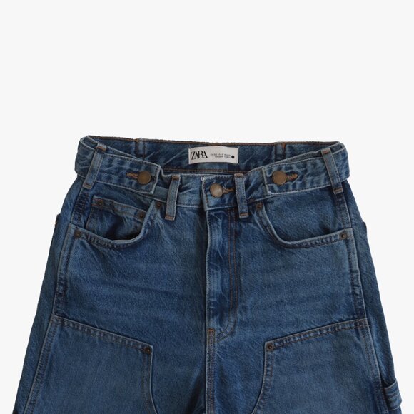 (LIKE NEW!!!) ZARA | 100% COTTON “ZW WORKER JEANS" (SIMILAR TO CARHARTT WIP) - Picture 5 of 7